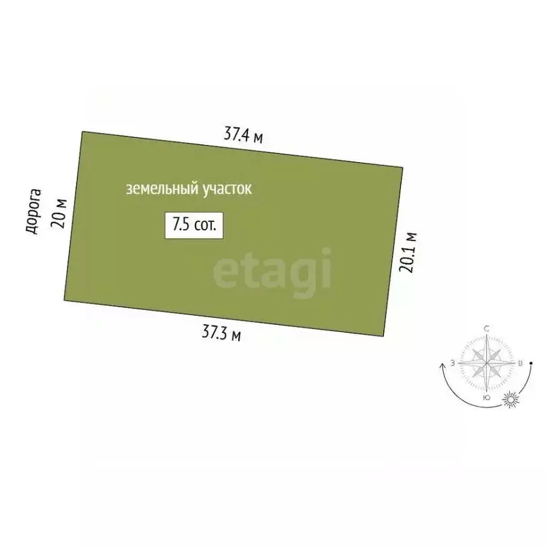 Участок в Тюменская область, Тюменский муниципальный округ, д. ... - Фото 1