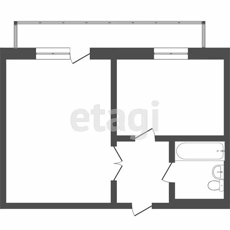 1-комнатная квартира: Томск, улица Ивановского, 26 (26 м) - Фото 1