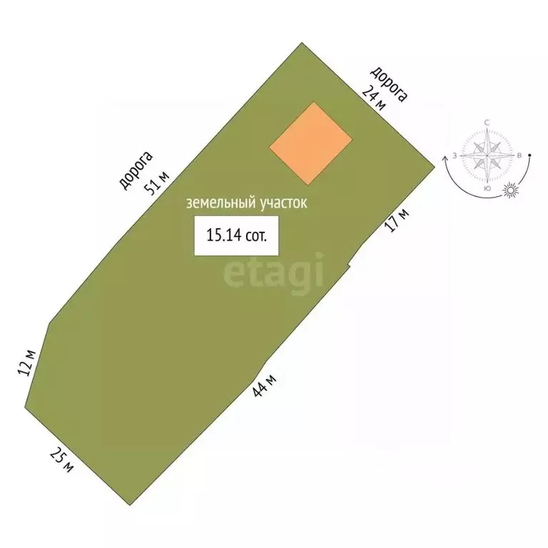 Дом в Мордовия, с. Большие Березники ул. Нижняя, 50 (48 м) - Фото 1