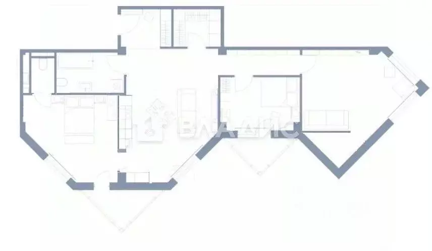 3-к кв. Московская область, Солнечногорск городской округ, Голубое пгт ... - Фото 2