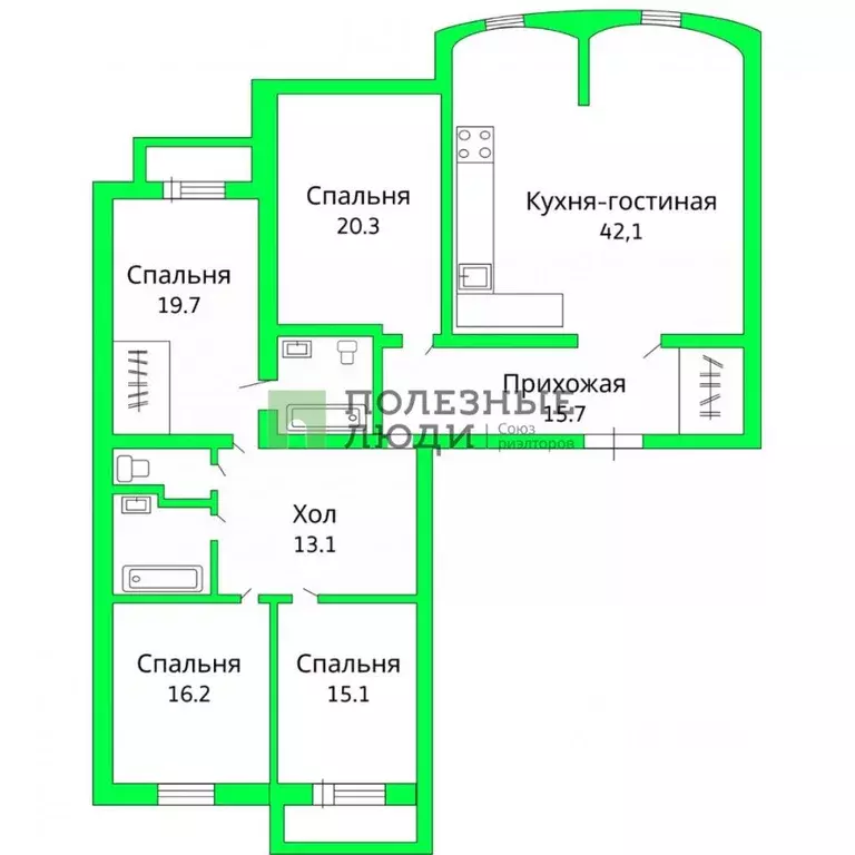 5-к кв. Амурская область, Благовещенск ул. Ленина, 176/2 (160.0 м) - Фото 1