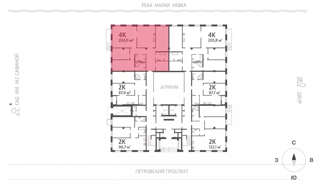 4-к кв. Санкт-Петербург Петровский просп., 11к2 (204.0 м) - Фото 1