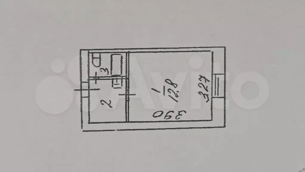 Квартира-студия, 17,8 м, 2/5 эт. - Фото 0