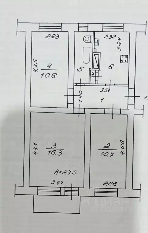 3-к кв. Волгоградская область, Волгоград Жилгородок мкр, ул. ... - Фото 1