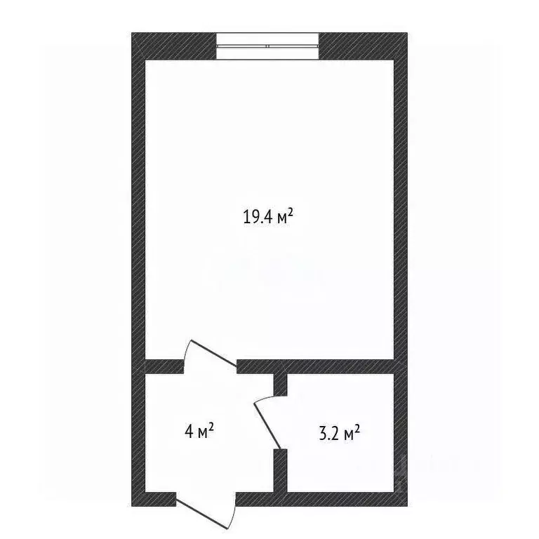 Студия Нижегородская область, Балахна ул. Чапаева, 6 (25.5 м) - Фото 2