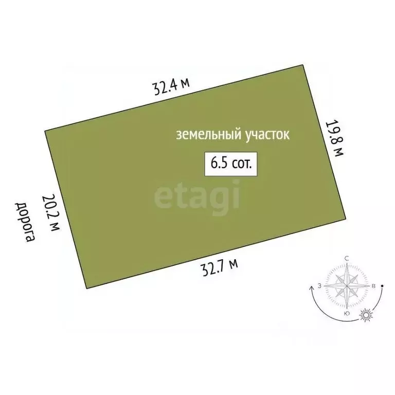 Участок в Тюменская область, Тюменский муниципальный округ, ... - Фото 2