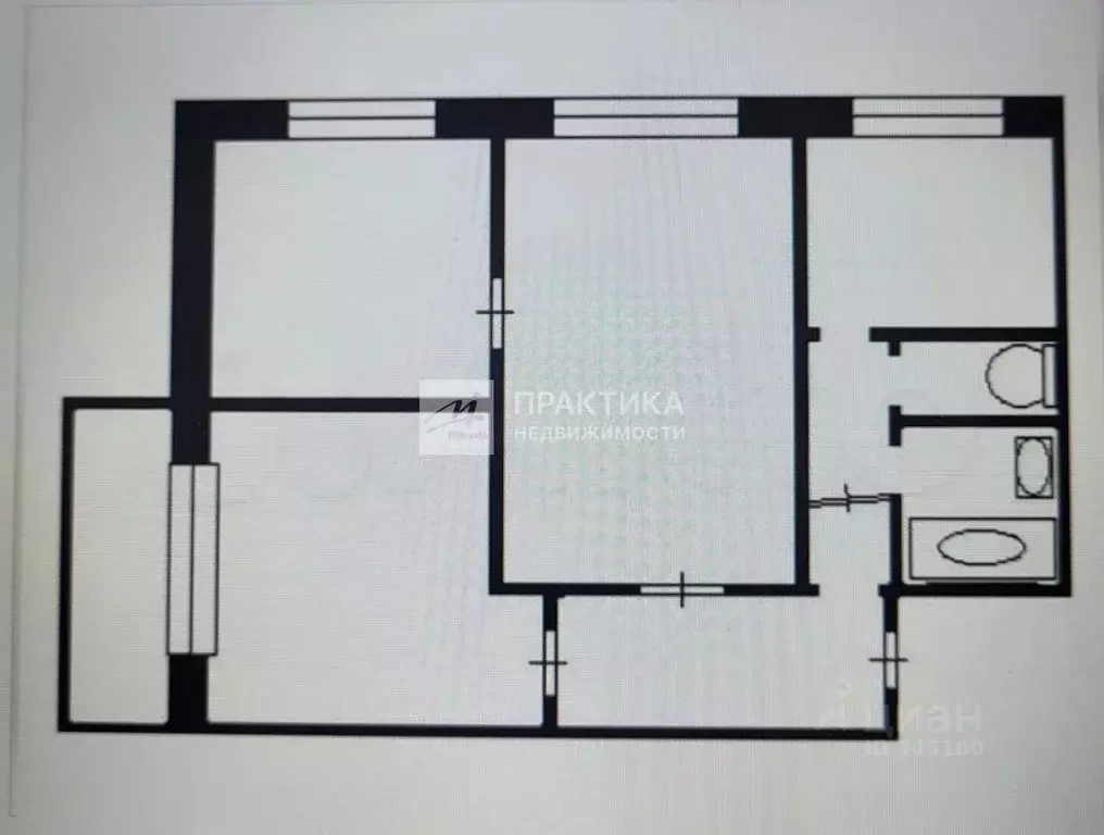 3-к кв. Москва ул. Лавочкина, 6К2 (50.0 м) - Фото 2
