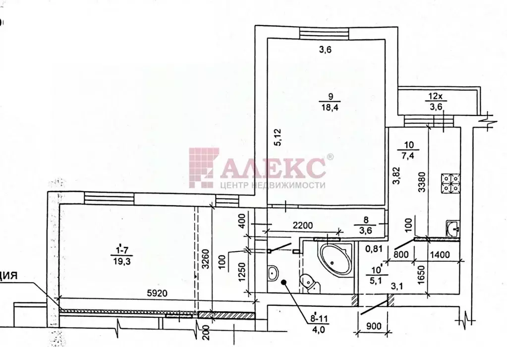 2-к кв. Ростовская область, Ростов-на-Дону Северный мкр, ул. ... - Фото 2