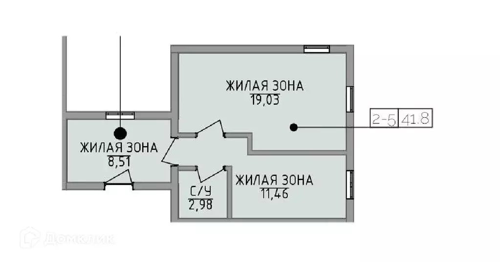 Продаётся 2-к квартира, 41.9 м - Фото 1