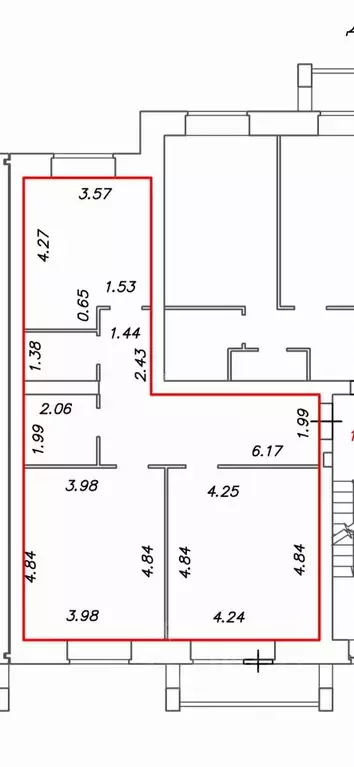 2-к кв. Вологодская область, Вологда Ленинградская ул., 108 (83.1 м) - Фото 2