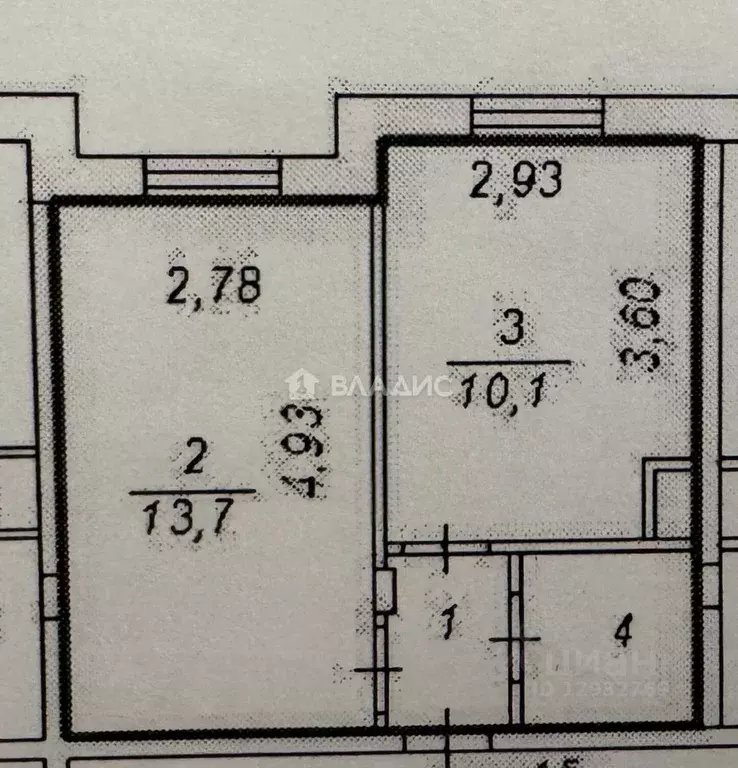 1-к кв. Пензенская область, Пенза ул. Долгорукова, 98 (30.0 м) - Фото 2