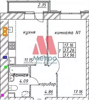 1-к кв. Ярославская область, Ярославский район, Заволжское с/пос, пос. ... - Фото 1