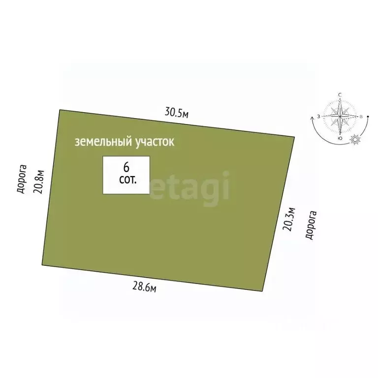 Участок в Вологодская область, Великоустюгский муниципальный округ, д. ... - Фото 2