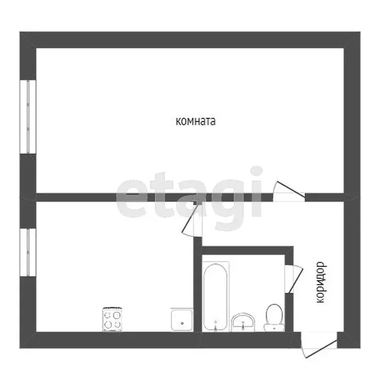 1-комнатная квартира: Улан-Удэ, проспект 50-летия Октября, 22 (31.5 м) - Фото 1