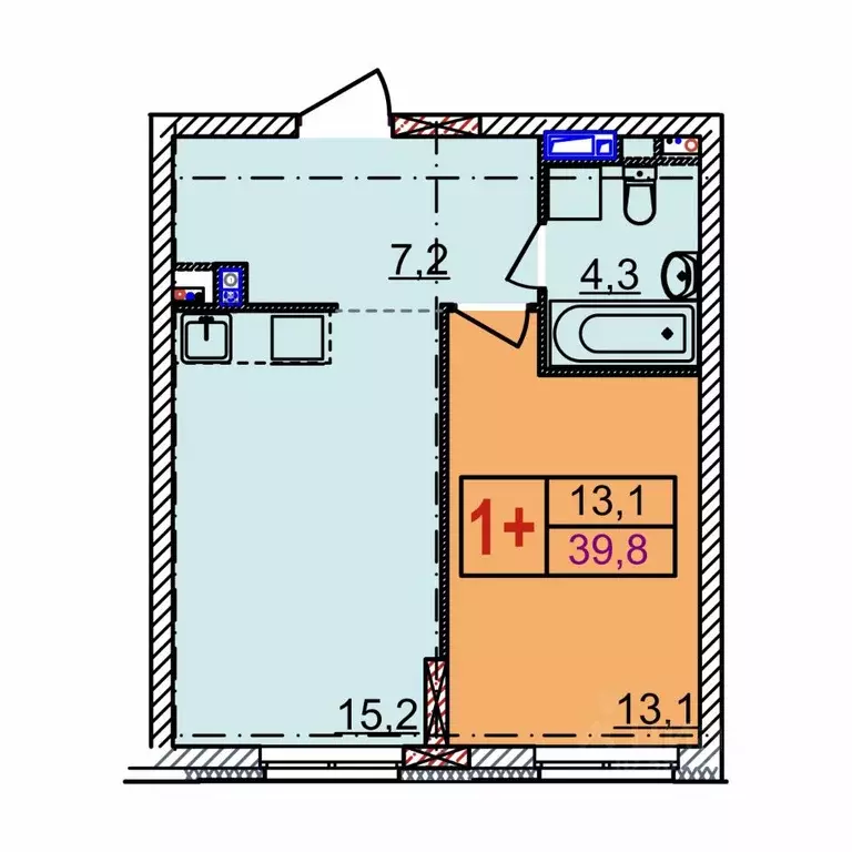 1-к кв. Нижегородская область, Нижний Новгород Квартет жилой комплекс ... - Фото 0