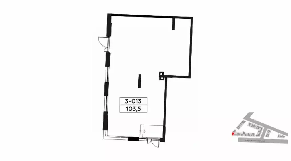 Помещение свободного назначения в Москва Родные кварталы жилой ... - Фото 2