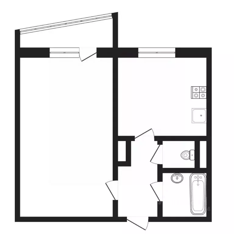1-к кв. Тюменская область, Тюмень Восточный мкр, ул. Моторостроителей, ... - Фото 2