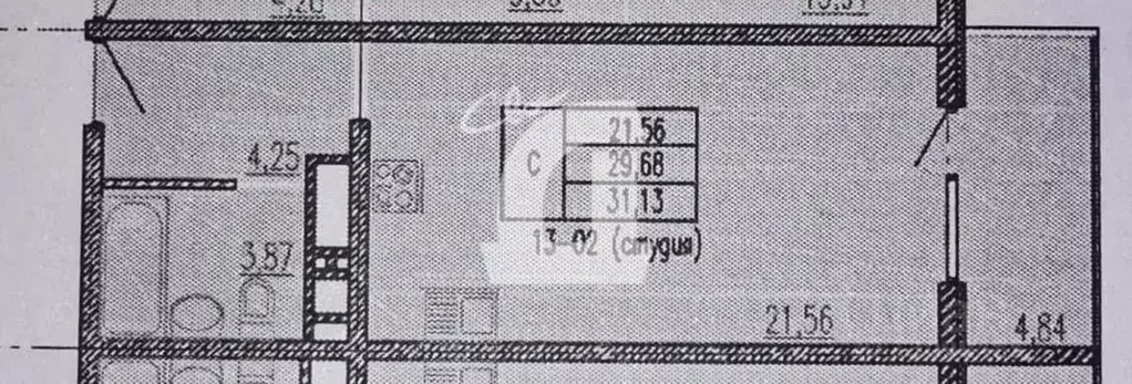 Квартира, студия, 29.7 м - Фото 0