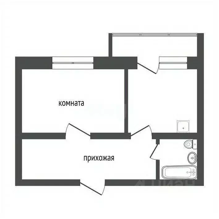 1-к кв. Красноярский край, Красноярск ул. Апрельская, 3А (38.7 м) - Фото 2