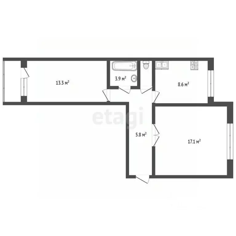 2-к кв. Москва Магнитогорская ул., 3 (52.6 м) - Фото 1