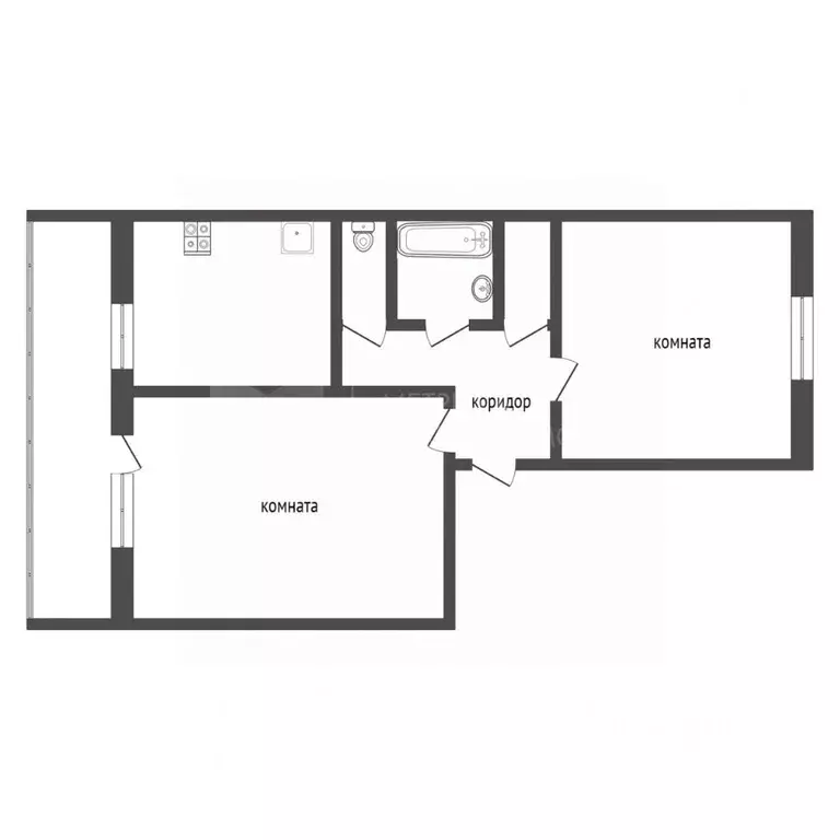 2-к кв. Тюменская область, Тюмень Парфеново мкр, ул. Тимуровцев, 30 ... - Фото 1