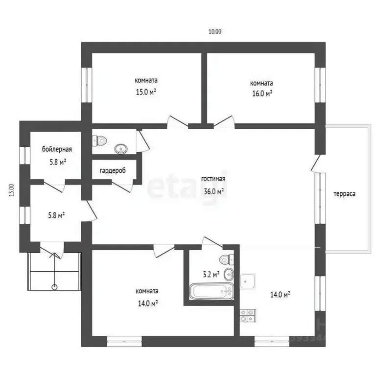 Дом в Тюменская область, Тюмень Садовое товарищество Липовый остров, ... - Фото 2