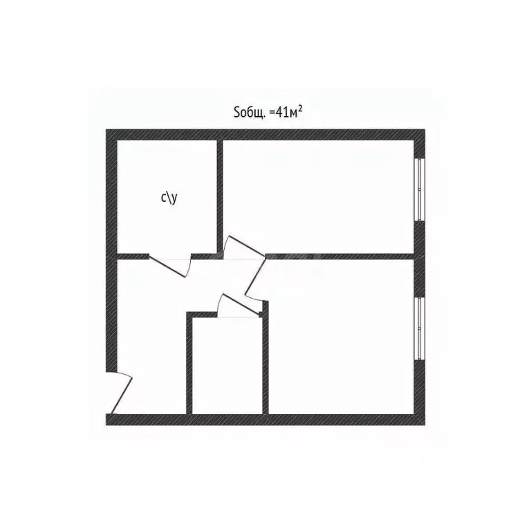 2-к кв. Брянская область, Клинцы ул. Пушкина, 33 (48.0 м) - Фото 1