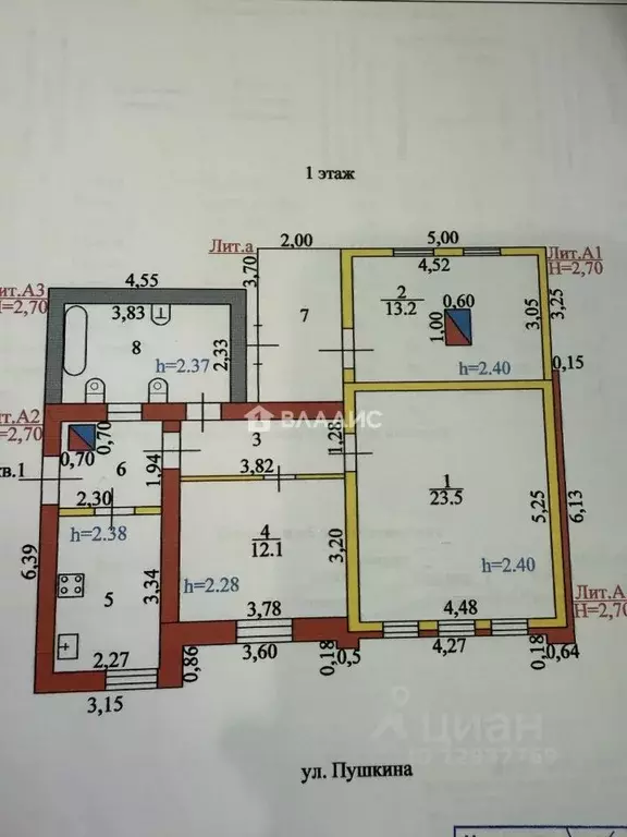 Дом в Пензенская область, Пенза ул. Пушкина, 186 (75 м) - Фото 2