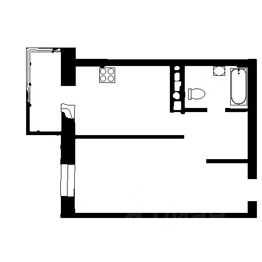 1-к кв. Татарстан, Казань ул. Рауиса Гареева, 102к1 (34.3 м) - Фото 1