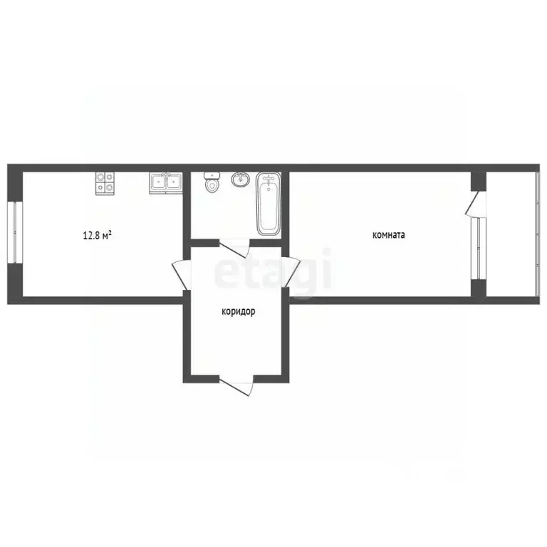 1-к кв. Московская область, Люберцы Зенино ЖК Самолет мкр, ул. ... - Фото 2