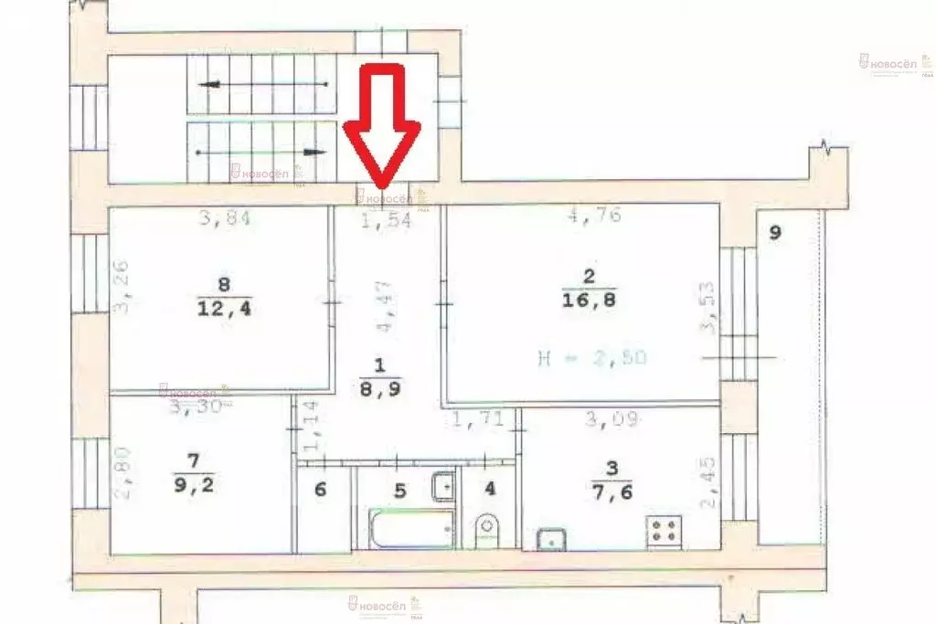 3-комнатная квартира: Екатеринбург, Надеждинская улица, 20 (60 м) - Фото 1