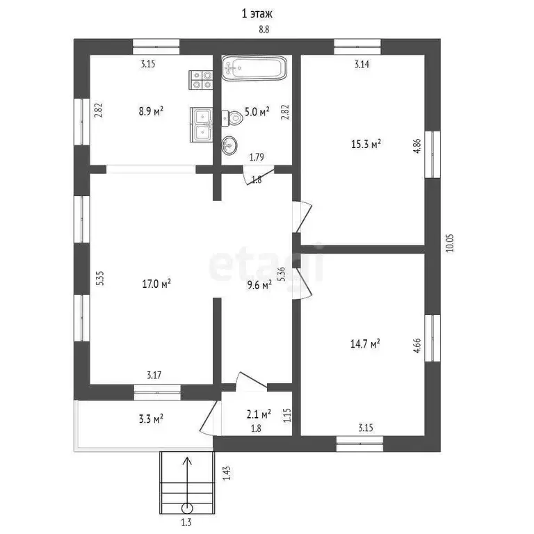 Дом, 75.9 м - Фото 1
