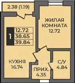 1-к кв. Оренбургская область, Оренбург Гранд Парк жилой комплекс ... - Фото 0