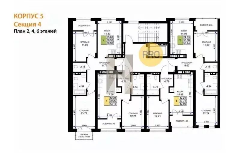 2-к кв. Калининградская область, Гурьевск ул. Героя России ... - Фото 2