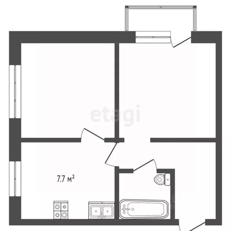 2-к кв. Москва Ленинградское ш., 22 (37.3 м) - Фото 1