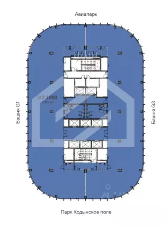 Помещение свободного назначения в Москва Ходынский бул., 20А/2 (1252 ... - Фото 2
