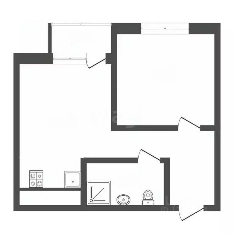 1-к кв. Краснодарский край, Анапа пер. Северный, 6к4 (28.0 м) - Фото 1