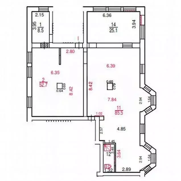 Помещение свободного назначения в Москва ул. Толбухина, 12К1 (170 м) - Фото 2
