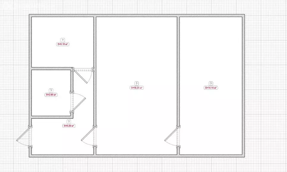 2-комнатная квартира: Казань, улица Гагарина, 61 (46 м) - Фото 1