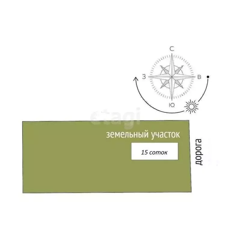 Участок в Заозёрное, Могилёвская улица (15 м) - Фото 1