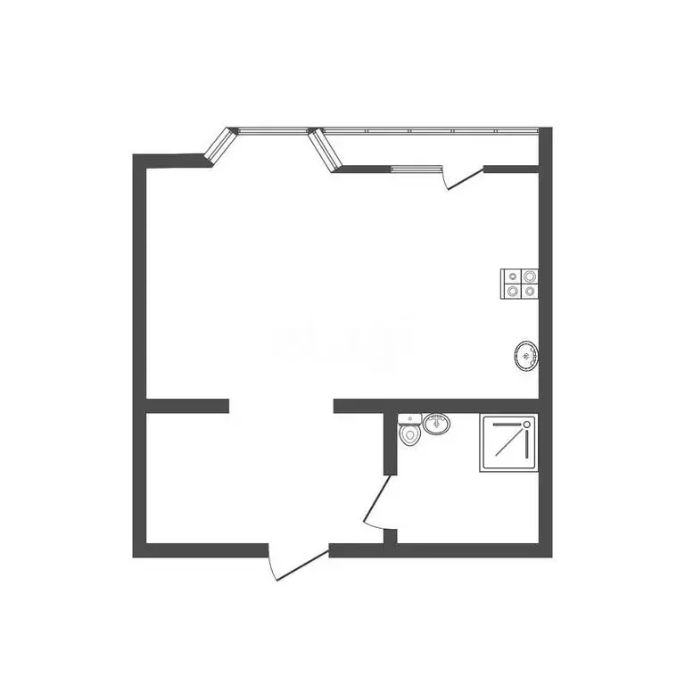 Квартира-студия: Абакан, проспект Дружбы Народов, 39 (37.2 м) - Фото 1