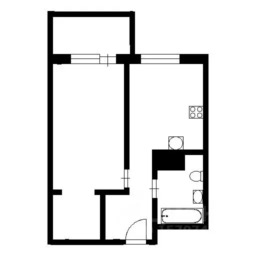 1-к кв. Санкт-Петербург ул. Парфеновская, 5 (38.0 м) - Фото 2