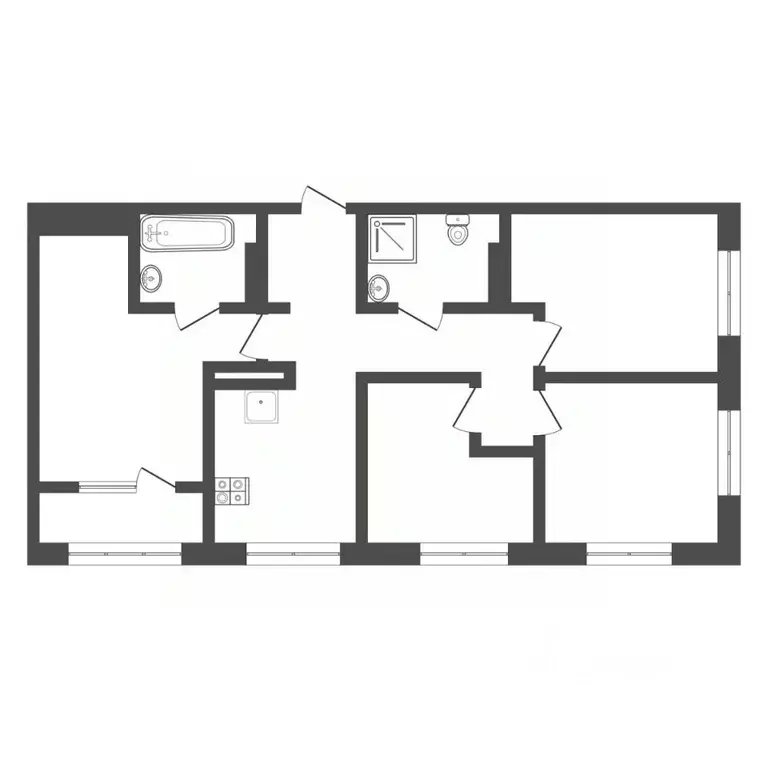 3-к кв. Тюменская область, Тюмень ул. Анатолия Клиндюка, 6 (76.1 м) - Фото 2