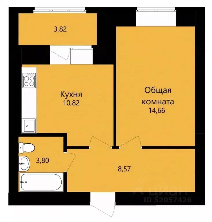 1-к кв. Мордовия, Саранск ул. Филатова, 11 (39.76 м) - Фото 0