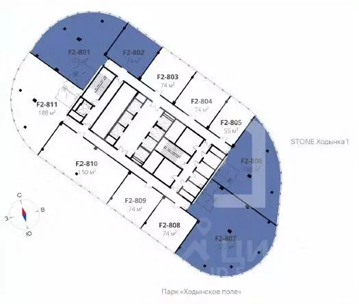 Помещение свободного назначения в Москва Ходынский бул., вл1 (272 м) - Фото 2