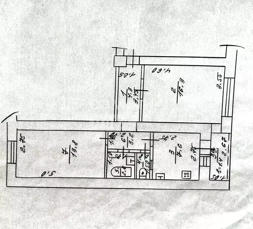 2-к кв. Краснодарский край, Ейск ул. Сергея Романа, 98 (50.5 м) - Фото 2