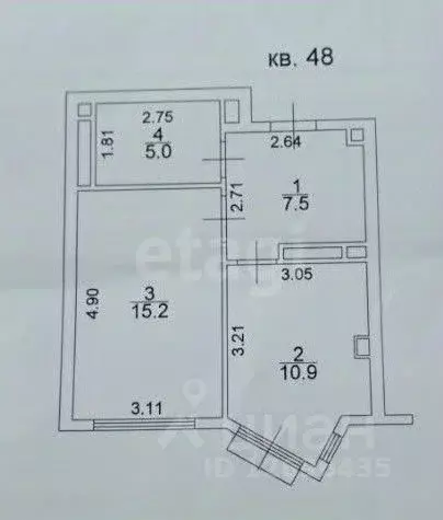 1-к кв. Московская область, Химки Новогорск мкр, ул. Ивановская, 12к3 ... - Фото 2