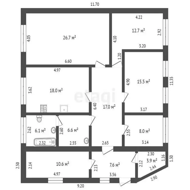 Дом в Прохладный, Бакинская улица (132.7 м) - Фото 2