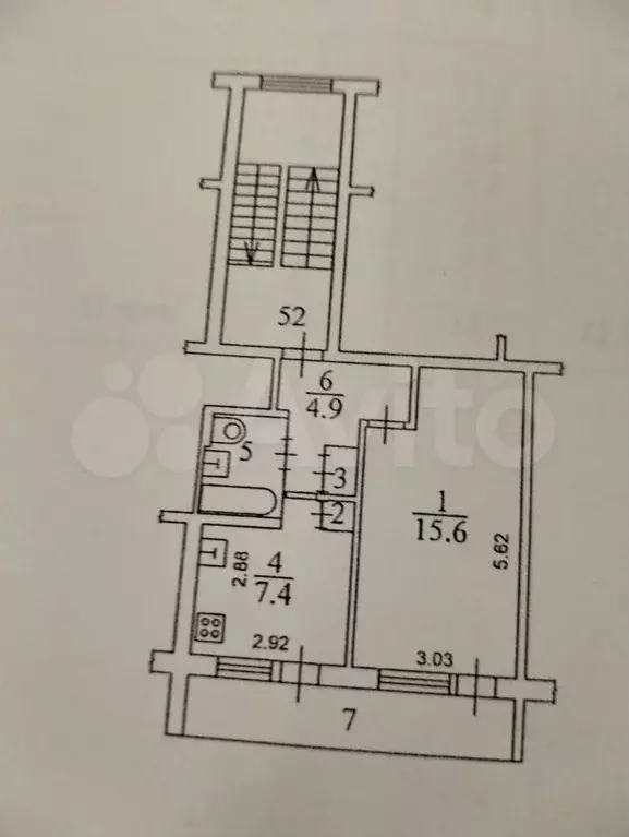 1-к. квартира, 31,7 м, 1/5 эт. - Фото 0