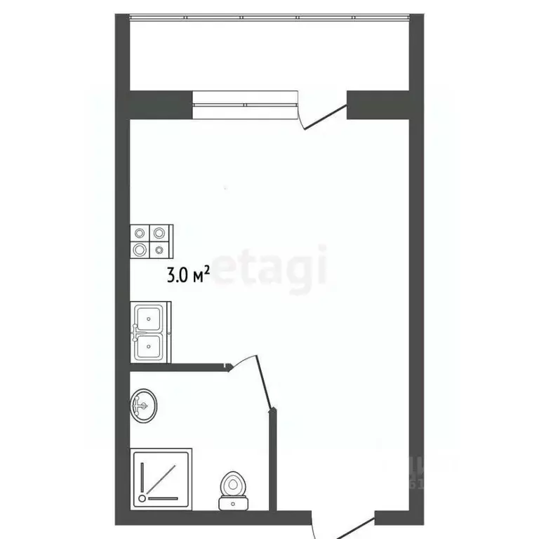 Студия Мордовия, Саранск ул. Фурманова, 71 (24.0 м) - Фото 2
